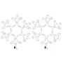 Figura de Navidad de copo de nieve con LED 2 piezas 27x27 cm by , Christmas lights - Ref: Foro24-3154285, Price: 33,28 €, Dis...