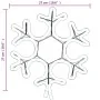 Figura de Navidad de copo de nieve con LED 2 piezas 27x27 cm by , Christmas lights - Ref: Foro24-3154285, Price: 33,28 €, Dis...