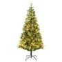 Árbol de Navidad con luces y piñas PVC PE verde 195 cm by , Christmas trees - Ref: Foro24-3094557, Price: 144,09 €, Discount: %