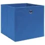Cajas de almacenaje 4 uds tela no tejida azul 28x28x28 cm by , Storage baskets - Ref: Foro24-325195, Price: 22,74 €, Discount: %