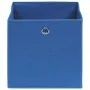 Cajas de almacenaje 4 uds tela no tejida azul 28x28x28 cm by , Storage baskets - Ref: Foro24-325195, Price: 22,74 €, Discount: %