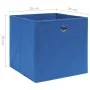 Cajas de almacenaje 4 uds tela no tejida azul 28x28x28 cm by , Storage baskets - Ref: Foro24-325195, Price: 22,74 €, Discount: %