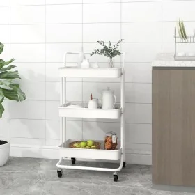 Carrito de cocina 3 niveles hierro y ABS blanco 42x35x85 cm von , Küchen- und Speisewagen - Ref: Foro24-336336, Preis: 46,34 ...