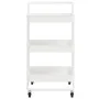Carrito de cocina 3 niveles hierro y ABS blanco 42x35x85 cm by , Kitchen and dining carts - Ref: Foro24-336336, Price: 46,34 ...