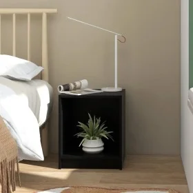 Mesita de noche madera maciza de pino negro 35,5x33,5x41,5 cm by , Nightstands - Ref: Foro24-809927, Price: 30,43 €, Discount: %