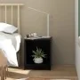 Mesita de noche madera maciza de pino negro 35,5x33,5x41,5 cm de , Mesitas de noche - Ref: Foro24-809927, Precio: 30,42 €, De...