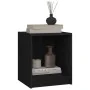 Mesita de noche madera maciza de pino negro 35,5x33,5x41,5 cm de , Mesitas de noche - Ref: Foro24-809927, Precio: 30,42 €, De...