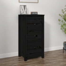 Aparador de madera maciza de pino negro 40x35x80 cm von , Sideboards - Ref: Foro24-813747, Preis: 96,35 €, Rabatt: %