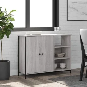 Aparador de madera de ingeniería gris Sonoma 100x33x75 cm de , Aparadores - Ref: Foro24-835552, Precio: 87,68 €, Descuento: %