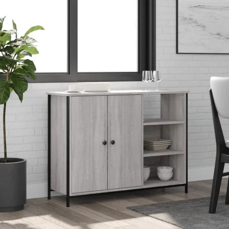 Aparador de madera de ingeniería gris Sonoma 100x33x75 cm von , Sideboards - Ref: Foro24-835552, Preis: 87,63 €, Rabatt: %