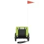 Remolque de bicicleta mascotas hierro tela Oxford verde negro by , pet strollers - Ref: Foro24-93997, Price: 99,56 €, Discoun...
