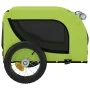 Remolque de bicicleta mascotas hierro tela Oxford verde negro by , pet strollers - Ref: Foro24-93997, Price: 99,56 €, Discoun...