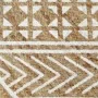 Alfombra de yute tejida a mano con estampado blanco 150 cm de , Alfombras - Ref: Foro24-133694, Precio: 62,64 €, Descuento: %