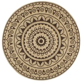 Alfombra de yute tejida a mano estampado marrón oscuro 120 cm von , Teppiche - Ref: Foro24-133705, Preis: 49,55 €, Rabatt: %