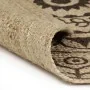 Alfombra de yute tejida a mano estampado marrón oscuro 120 cm by , Rugs - Ref: Foro24-133705, Price: 49,53 €, Discount: %