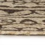 Alfombra de yute tejida a mano estampado marrón oscuro 120 cm by , Rugs - Ref: Foro24-133705, Price: 49,53 €, Discount: %