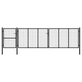 Puerta de jardín de acero gris antracita 500x125 cm von , Gartentore - Ref: Foro24-144336, Preis: 625,87 €, Rabatt: %