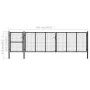 Puerta de jardín de acero gris antracita 500x125 cm by , garden gates - Ref: Foro24-144336, Price: 625,18 €, Discount: %