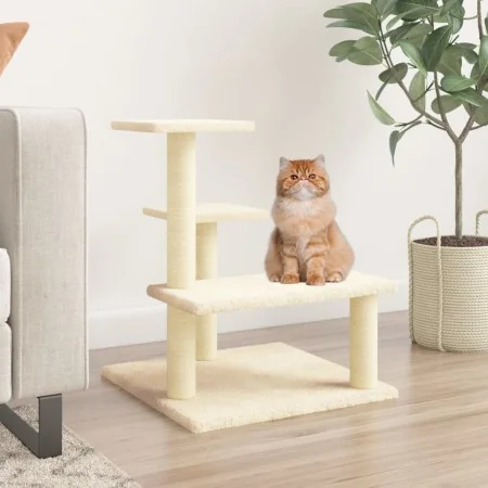 Rascador para gatos con postes de sisal color crema 61 cm von , Katzenmöbel - Ref: Foro24-172085, Preis: 38,68 €, Rabatt: %