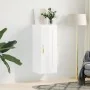 Armario de pared madera ingeniería blanco brillo 34,5x34x90 cm de , Aparadores - Ref: Foro24-835020, Precio: 50,49 €, Descuen...