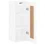 Armario de pared madera ingeniería blanco brillo 34,5x34x90 cm de , Aparadores - Ref: Foro24-835020, Precio: 50,49 €, Descuen...