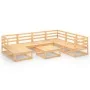 Juego de muebles de jardín 8 piezas madera maciza de pino de , Conjuntos de jardín - Ref: Foro24-3075709, Precio: 458,11 €, D...