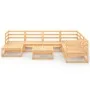 Juego de muebles de jardín 8 piezas madera maciza de pino de , Conjuntos de jardín - Ref: Foro24-3075709, Precio: 458,11 €, D...