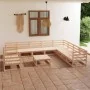 Juego de muebles de jardín 11 piezas madera maciza de pino de , Conjuntos de jardín - Ref: Foro24-3075929, Precio: 658,70 €, ...