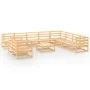 Juego de muebles de jardín 11 piezas madera maciza de pino de , Conjuntos de jardín - Ref: Foro24-3075929, Precio: 658,70 €, ...