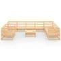 Juego de muebles de jardín 11 piezas madera maciza de pino de , Conjuntos de jardín - Ref: Foro24-3075929, Precio: 658,70 €, ...