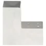 Conectores de postes en L 4 uds metal galvanizado 81x81 mm de , Postes de cerca - Ref: Foro24-145462, Precio: 48,97 €, Descue...