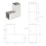 Conectores de postes en L 4 uds metal galvanizado 81x81 mm de , Postes de cerca - Ref: Foro24-145462, Precio: 48,97 €, Descue...