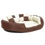 Cojín para perro reversible y lavable marrón crema 110x80x23 cm von , Betten für Hunde - Ref: Foro24-171213, Preis: 70,56 €, ...