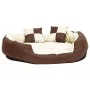 Cojín para perro reversible y lavable marrón crema 110x80x23 cm von , Betten für Hunde - Ref: Foro24-171213, Preis: 70,56 €, ...