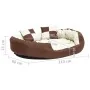 Cojín para perro reversible y lavable marrón crema 110x80x23 cm von , Betten für Hunde - Ref: Foro24-171213, Preis: 70,56 €, ...
