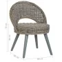 Butaca de ratán kubu gris by , Armchairs - Ref: Foro24-285230, Price: 208,40 €, Discount: %