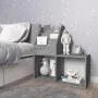 Revistero de niños madera de ingeniería hormigón 71x30x78,5 cm de , Revisteros - Ref: Foro24-339517, Precio: 50,34 €, Descuen...