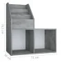 Revistero de niños madera de ingeniería hormigón 71x30x78,5 cm de , Revisteros - Ref: Foro24-339517, Precio: 50,34 €, Descuen...