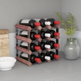 Botellero para 12 botellas madera maciza pino marrón by , Wine racks - Ref: Foro24-340891, Price: 33,83 €, Discount: %