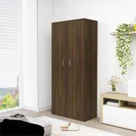 Mueble zapatero madera de ingeniería marrón roble 80x39x178 cm by , Shoe racks and shoe organizers - Ref: Foro24-815533, Pric...