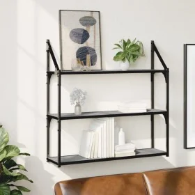 Estantería de pared madera ingeniería gris Sonoma 80x21x78,5cm by , Shelves and shelves - Ref: Foro24-835457, Price: 37,30 €,...