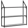 Estantería de pared madera ingeniería gris Sonoma 80x21x78,5cm de , Estantes y estanterías - Ref: Foro24-835457, Precio: 37,3...