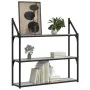 Estantería de pared madera ingeniería gris Sonoma 80x21x78,5cm de , Estantes y estanterías - Ref: Foro24-835457, Precio: 37,3...