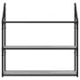Estantería de pared madera ingeniería gris Sonoma 80x21x78,5cm de , Estantes y estanterías - Ref: Foro24-835457, Precio: 37,3...