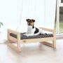 Cama para perros madera maciza de pino 55,5x45,5x28 cm von , Betten für Hunde - Ref: Foro24-821467, Preis: 39,65 €, Rabatt: %