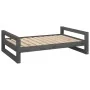 Cama para perros madera maciza de pino gris 95,5x65,5x28 cm von , Betten für Hunde - Ref: Foro24-821484, Preis: 76,53 €, Raba...