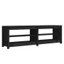 Banco zapatero de madera maciza de pino negro 160x36,5x50 cm by , Shoe racks and shoe organizers - Ref: Foro24-821728, Price:...