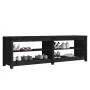 Banco zapatero de madera maciza de pino negro 160x36,5x50 cm by , Shoe racks and shoe organizers - Ref: Foro24-821728, Price:...