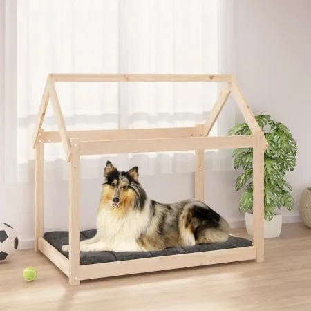 Cama para perros madera maciza de pino 101x70x90 cm de , Camas para perros - Ref: Foro24-822212, Precio: 76,75 €, Descuento: %