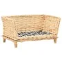 Cesta para perros con cojín sauce natural 50x33x30 cm by , Beds for dogs - Ref: Foro24-170773, Price: 62,04 €, Discount: %